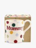 Emma Bridgewater Polka Dot 'Mummy' Half Pint Mug, White/Multi, 284ml