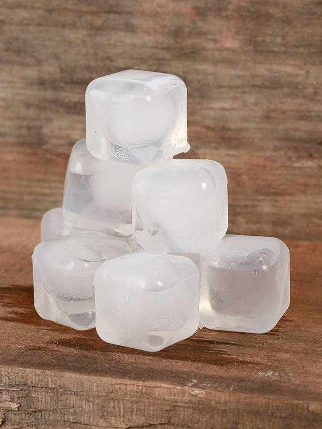 Kikkerland Reusable Ice Cubes, Set of 30, Clear