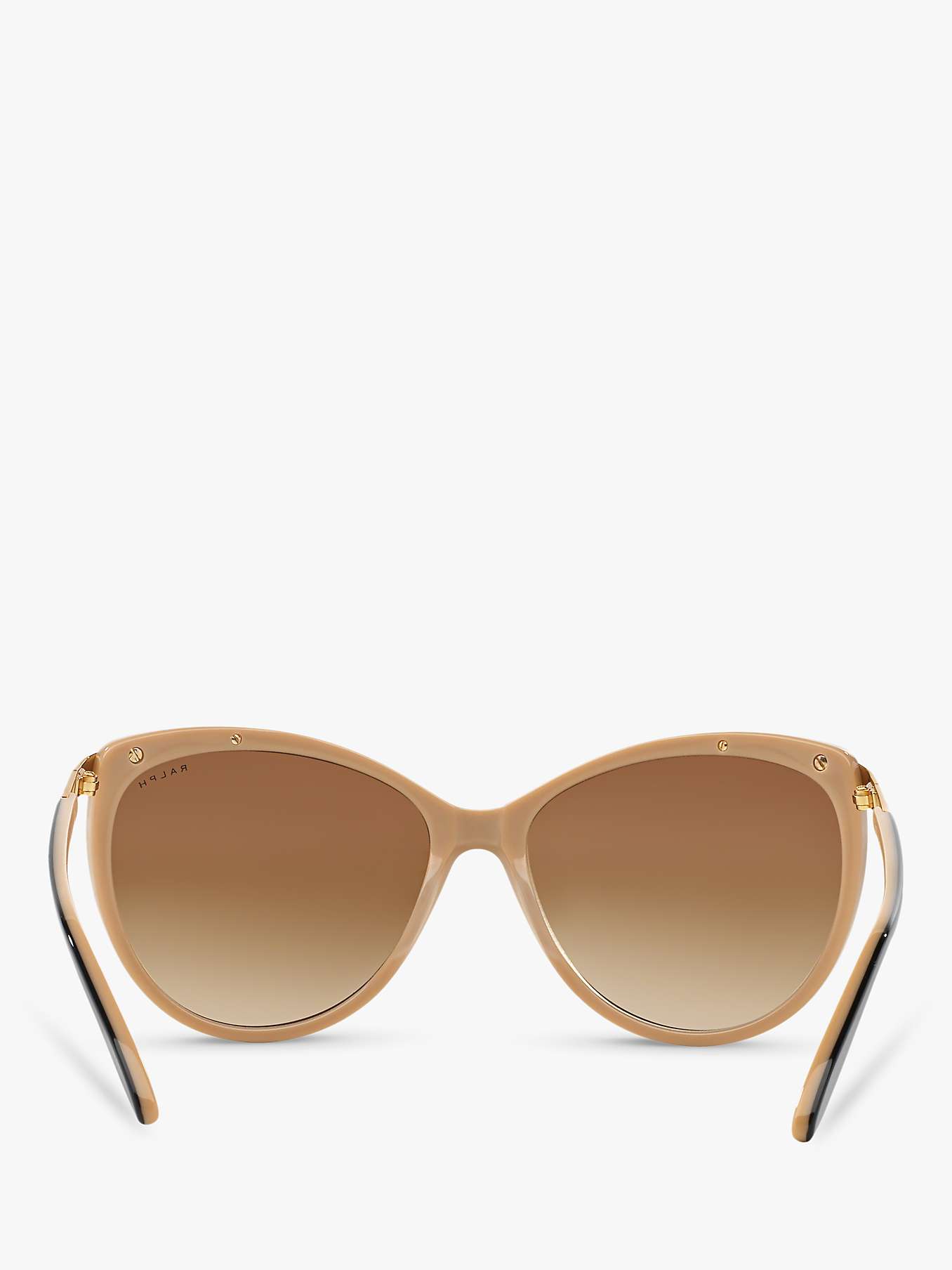 Buy Ralph Lauren RA5150 Women's Cat's Eye Sunglasses, Black/Brown Gradient Online at johnlewis.com