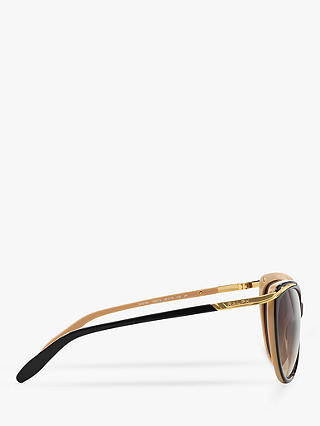 Ralph Lauren RA5150 Women's Cat's Eye Sunglasses, Black/Brown Gradient