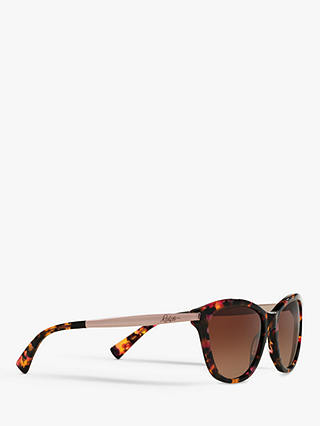 Ralph RA5201 Polarised Cat's Eye Sunglasses, Pink Marble/Pink