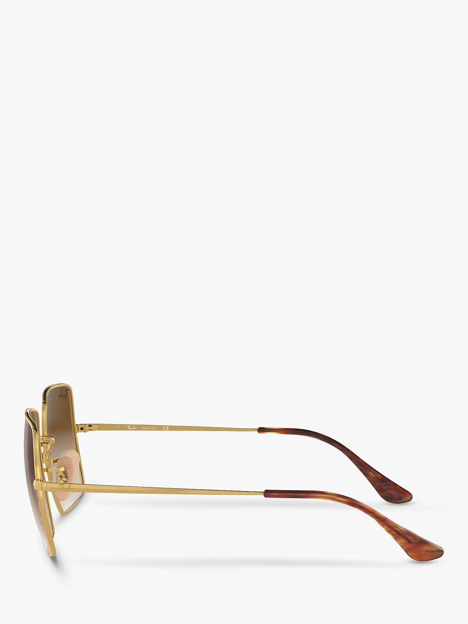 Buy Ray-Ban RB1971 Unisex Square Sunglasses, Gold/Brown Gradient Online at johnlewis.com