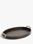 John Lewis Extra Large Oval Wood Tray, 62cm, Natural