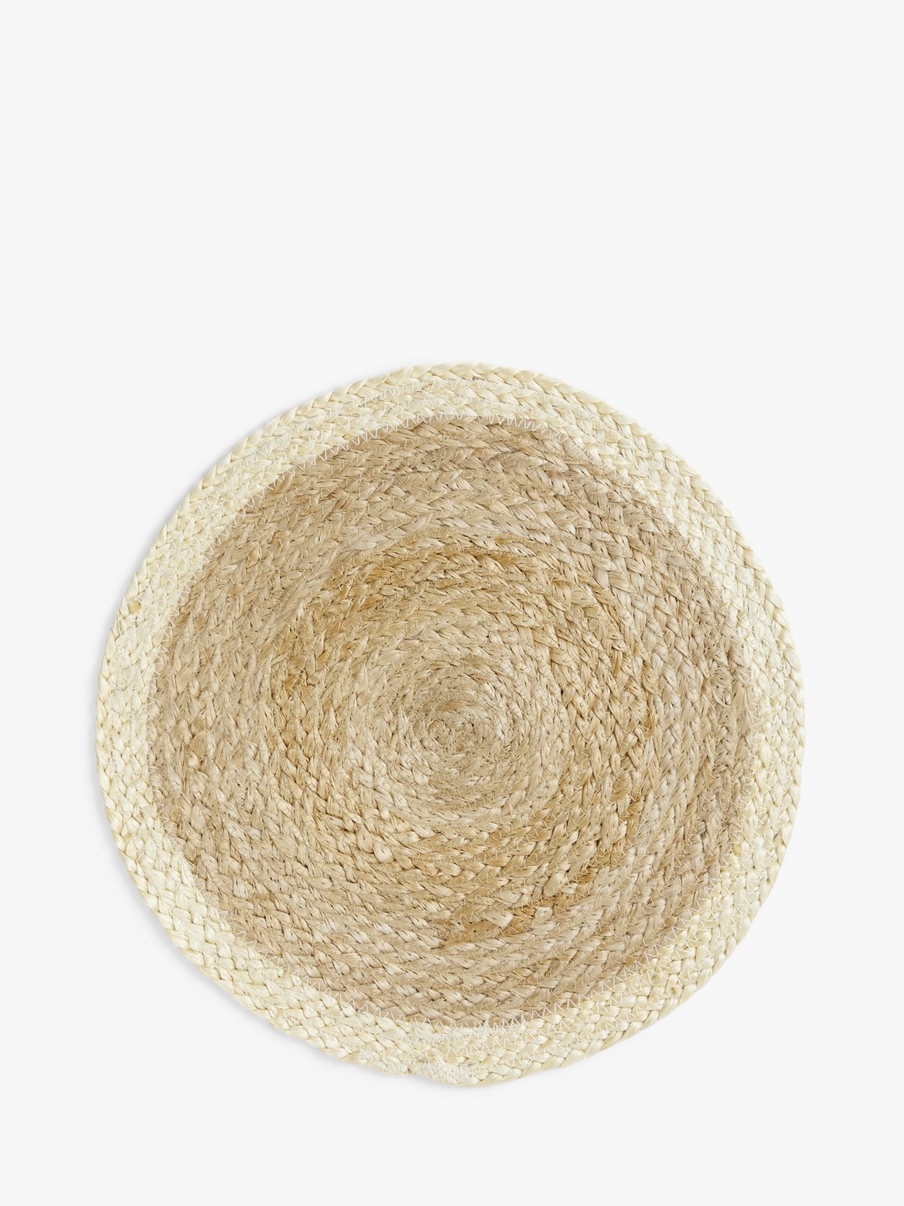 John Lewis & Partners Round Border Jute Placemat review