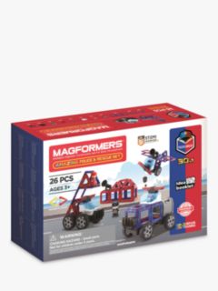 Magformers police discount and rescue