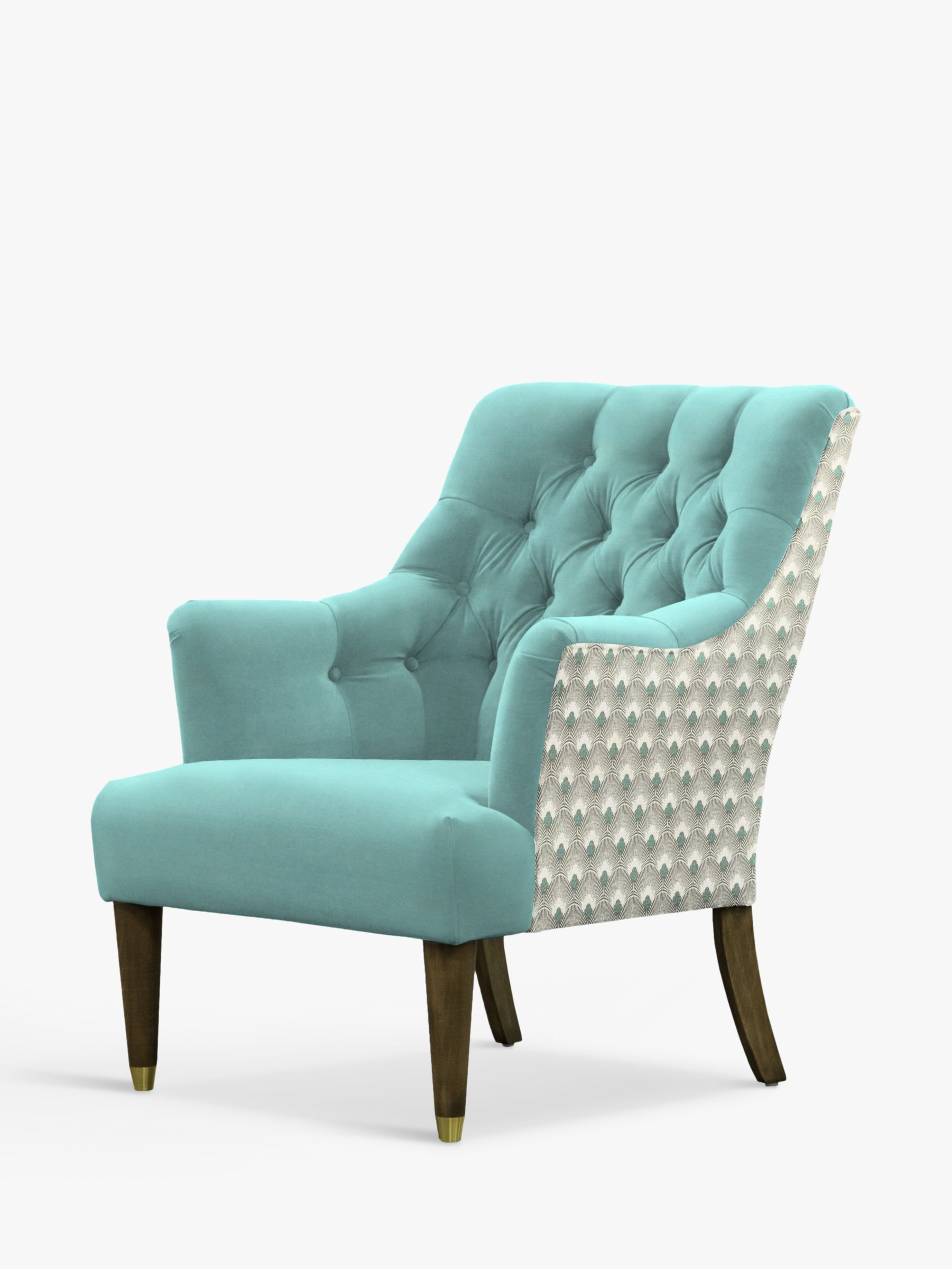 parker knoll fitzrovia armchair bracklyn teal with charlotte teal back