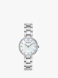 Bulova 96L229 Women's Classic Bracelet Strap Watch, Silver/Mother of Pearl