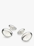 Kit Heath Personalised Sterling Silver Tumble Cufflinks, Silver