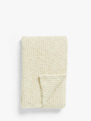 Croft Collection Chunky Knit Throw, Natural