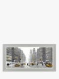 Jon Barker - New York Crossing Framed Print & Mount, 56 x 115cm, Grey/Multi