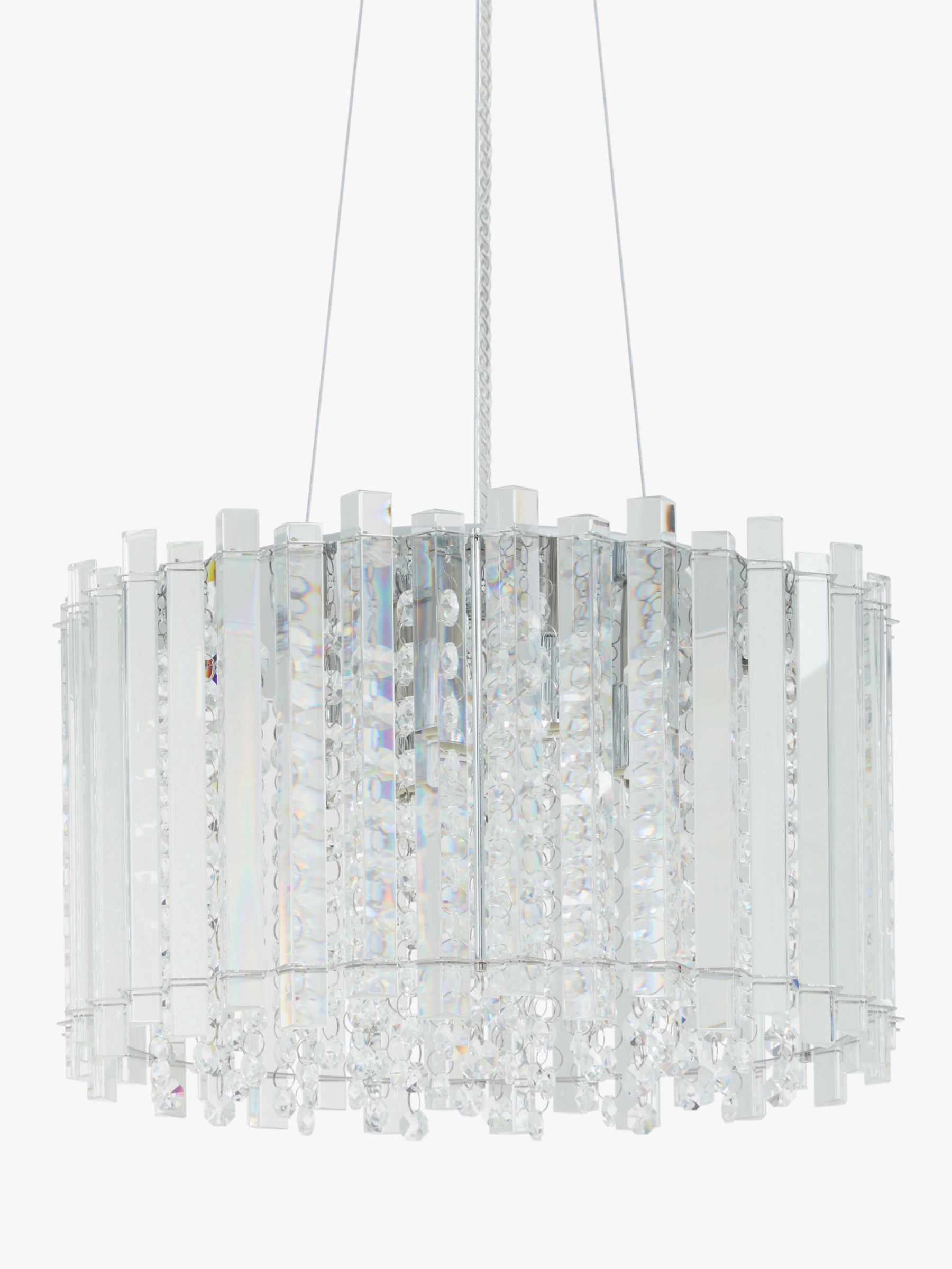 John Lewis Partners Dazzle Crystal Ceiling Light Clear At John