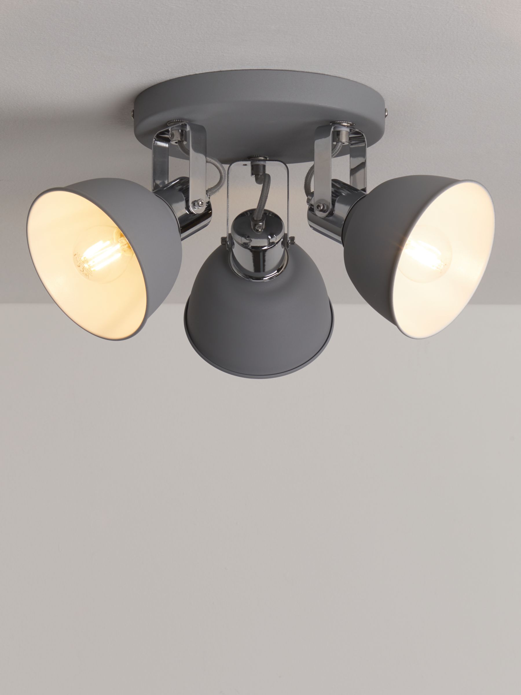 John Lewis Partners SES LED  3 Spotlight Ceiling  Plate  
