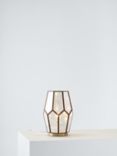 John Lewis Romy Mirrored Glass Table Lamp, Metallic Silver
