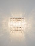 John Lewis Dazzle Crystal Mirrored Wall Light, Clear