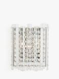 John Lewis Dazzle Crystal Mirrored Wall Light, Clear
