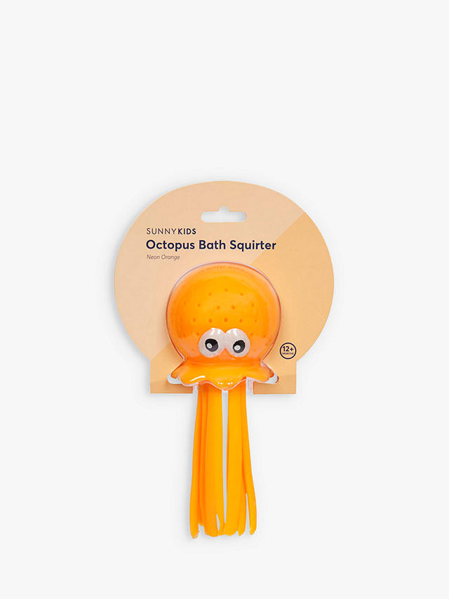 Sunnylife Children's Octopus Bath Squirter Toy, Orange