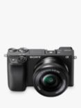 Sony A6400 Compact System Camera with 16-50mm Power Zoom Lens, 4K Ultra HD, 24.2MP, 4D Focus, Wi-Fi, Bluetooth, NFC, OLED EVF, 3" Tilting Touch Screen, Black