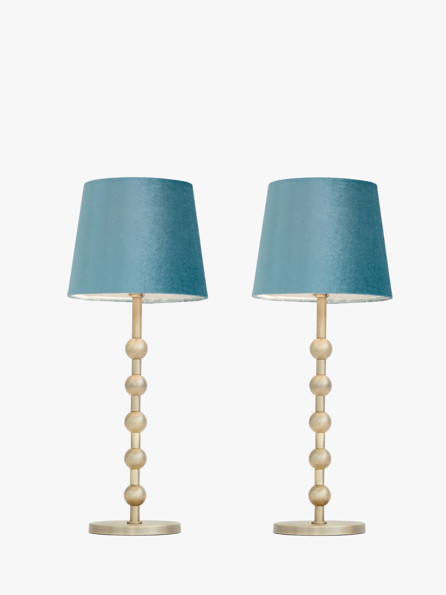 John Lewis & Partners Bobble Table Lamps, Set of 2, Antique Brass