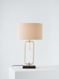 John Lewis Frame Table Lamp, Black/Brass
