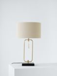 John Lewis Frame Table Lamp, Black/Brass