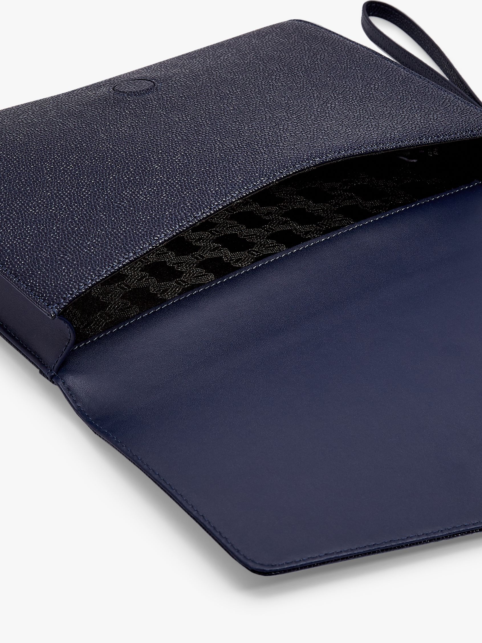 ted baker navy blue clutch bag