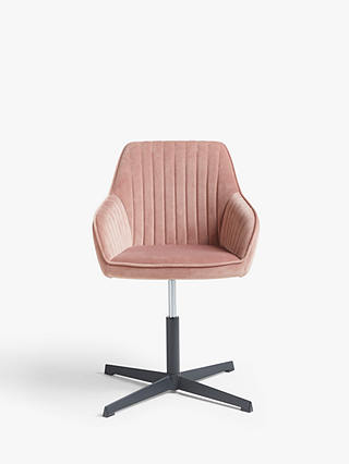 Brooks Velvet Office Chair, Upholstered Desk Chair No Wheels Uk