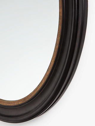 John Lewis Partners Georgian Large, Black Round Mirror 100cm