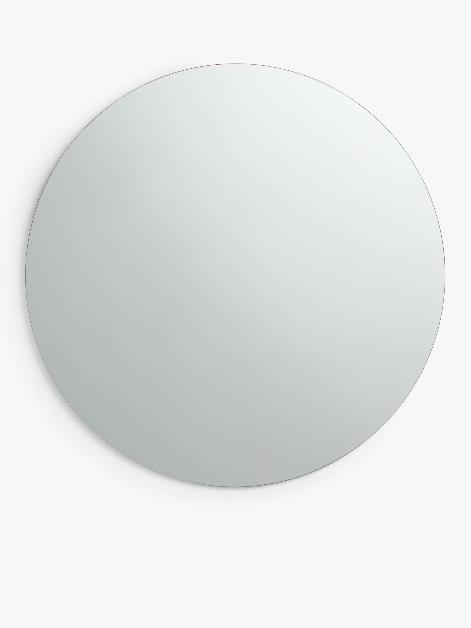 John Lewis & Partners Scandi Round Mirror, 120cm, Black