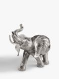 John Lewis Elephant Sculpture, H20cm, Antique Silver