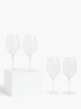 John Lewis Connoisseur Full Bodied Red Wine Glasses, Set of 4, 700ml, Clear