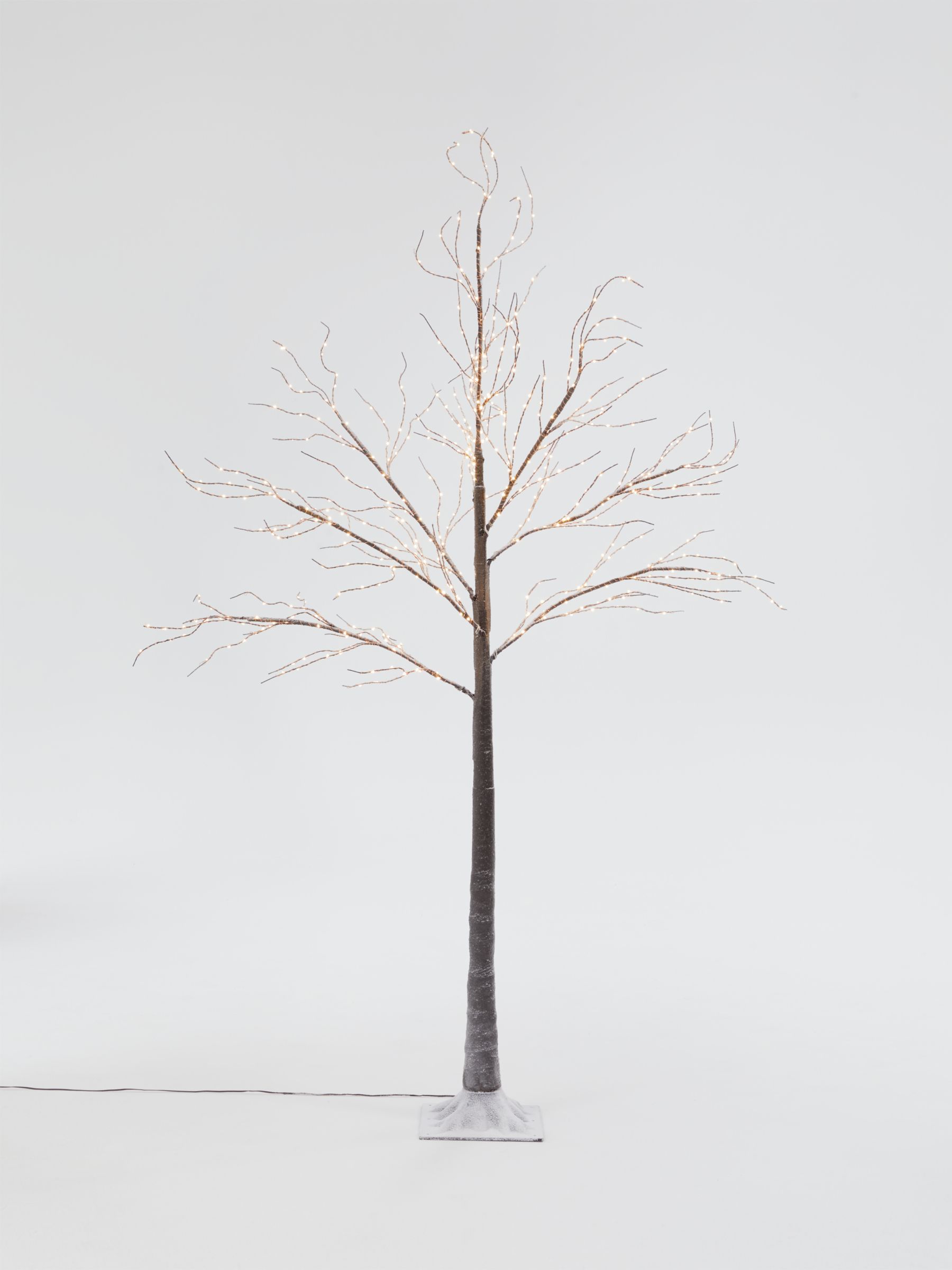 John Lewis u0026 Partners Pre-Lit Birch Twig Tree, Copper, 6ft