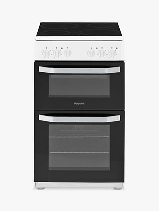 Hotpoint CLOE HD5V92 50cm Single Electric Cooker, A Energy Rating