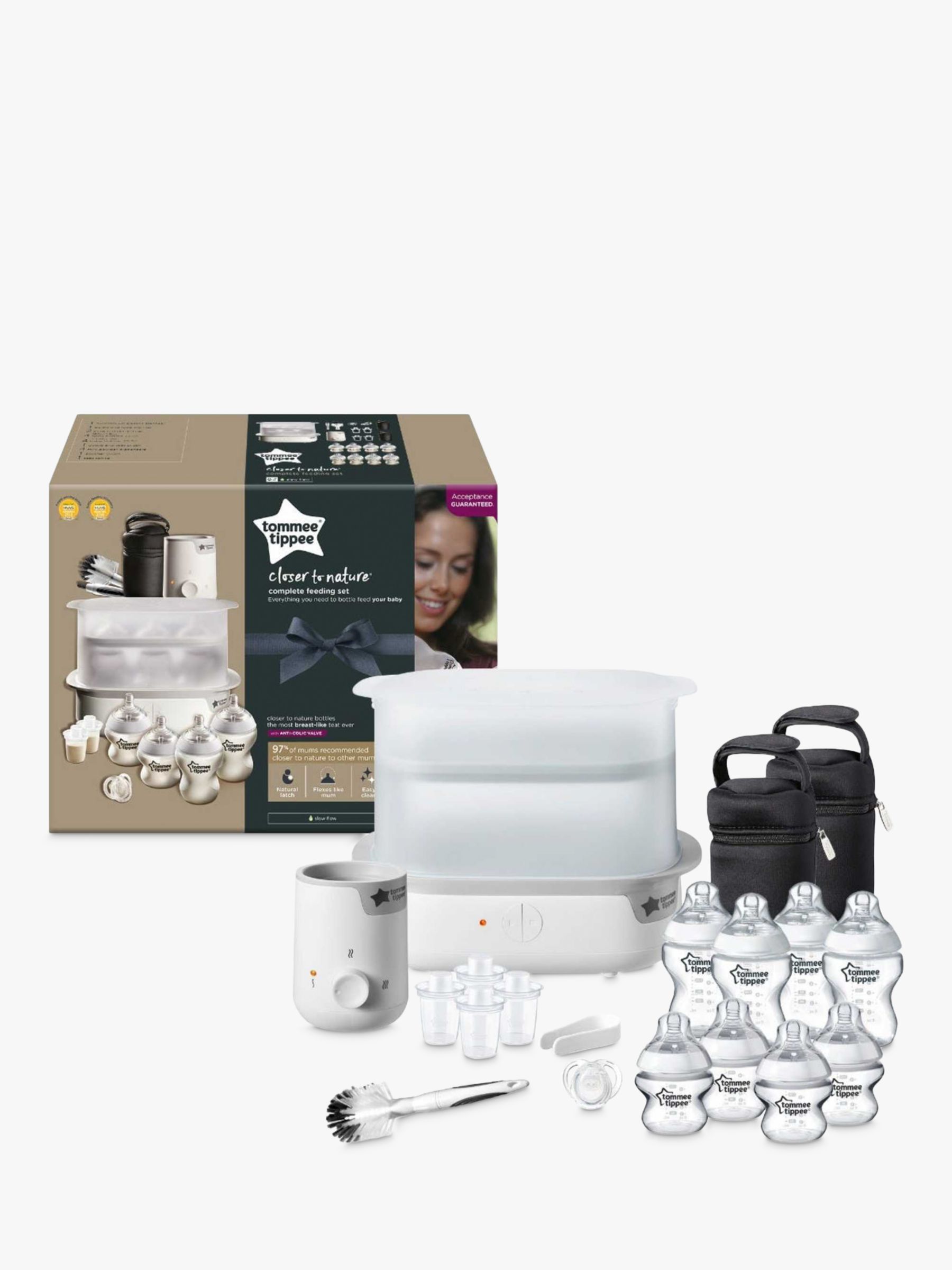 Tommee Tippee Closer To Nature Complete Feeding Set, White