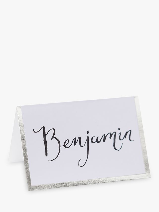 Place Cards - Black and White - 50 Count