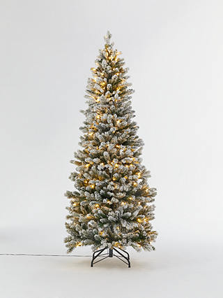 John Lewis & Partners Snowy Pop-up Pre-lit Christmas Tree, 6ft