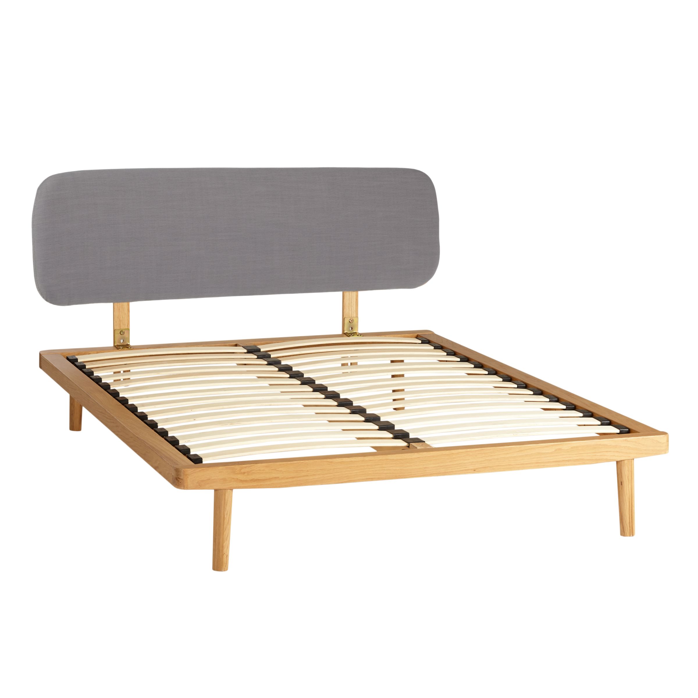 House by John Lewis Bow Upholstered Headboard Bed Frame, Double at John Lewis & Partners