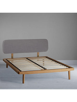 John Lewis Partners Bow Upholstered, Bed Frame With Upholstered Headboard King