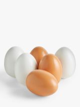 John Lewis 6 Wooden Eggs