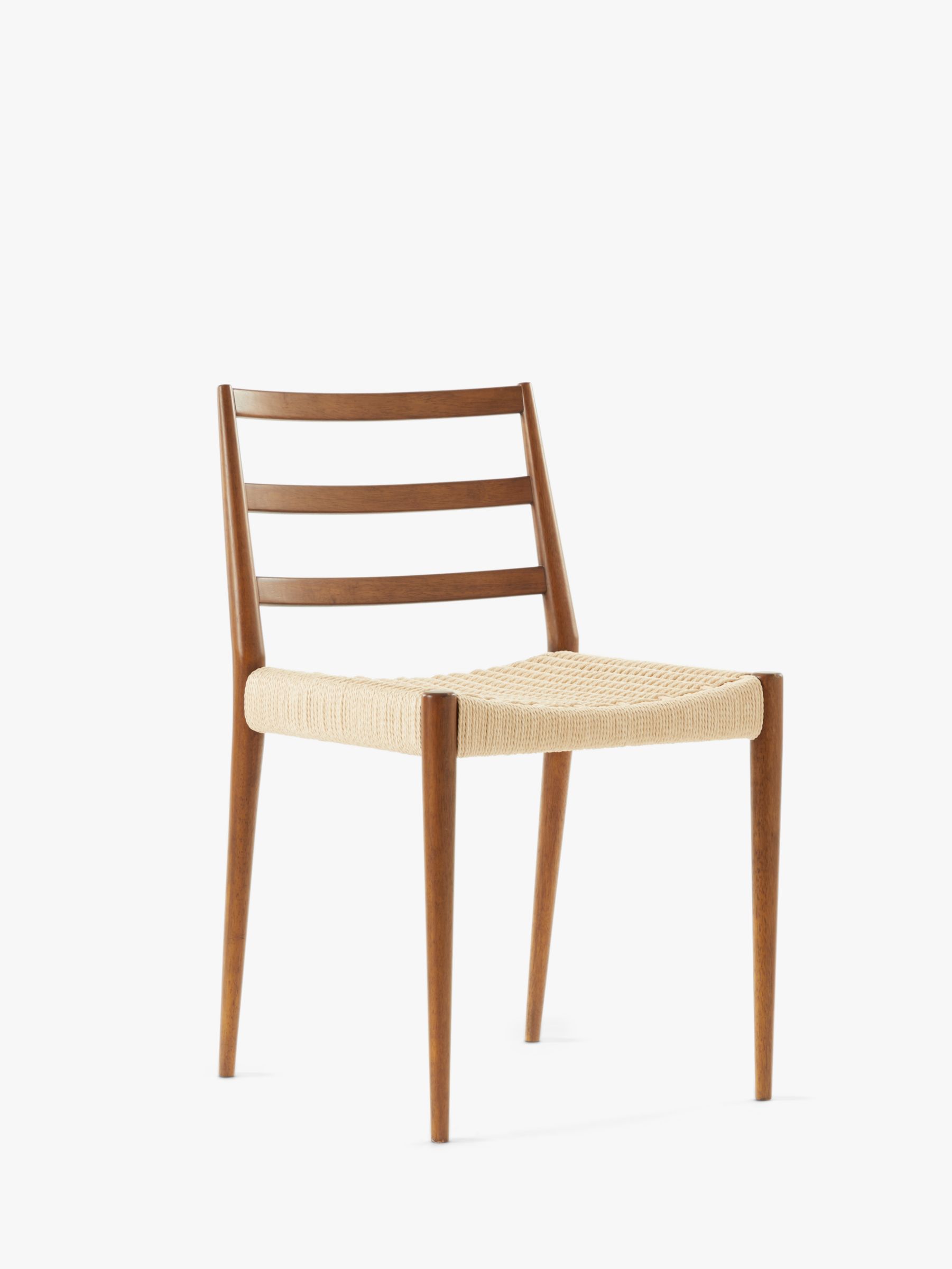 west elm Holland Dining Chair, Natural/Walnut