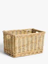 John Lewis Modern Country Wicker Storage Basket, Medium