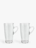 John Lewis ANYDAY Coffee Connoisseur Latte Glasses, Set of 2, 320ml, Clear