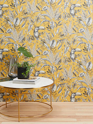 John Lewis & Partners Ipanema Heritage Paste the Wall Wallpaper, Yellow