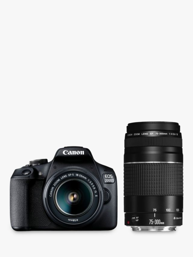 Canon EOS 2000D / Rebel T7 DSLR Camera + 18-55mm Lens+ 30 Piece Accessory  Bundle 