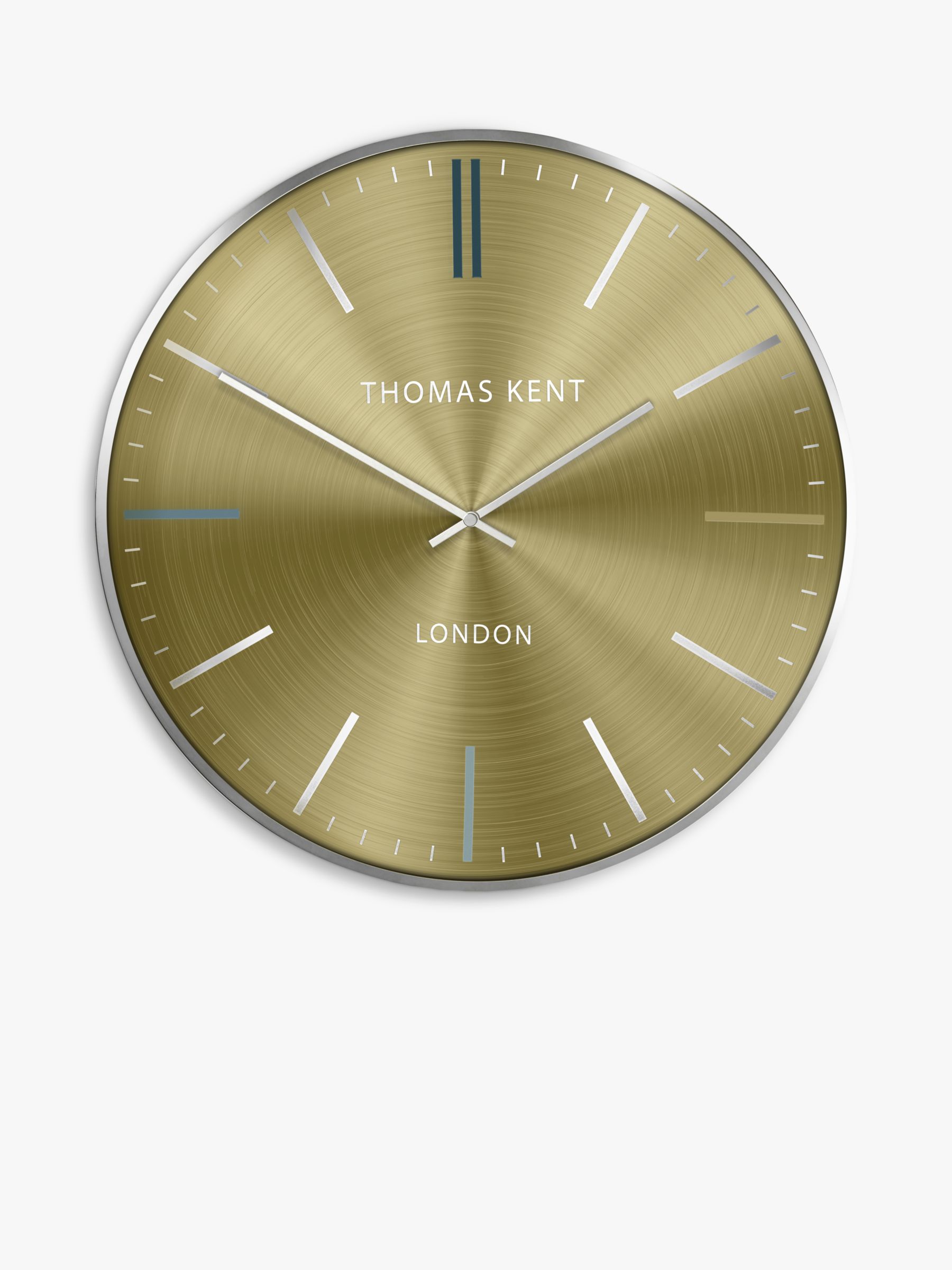 Thomas Kent Oyster Wall Clock, 40cm, Turmeric at John Lewis & Partners