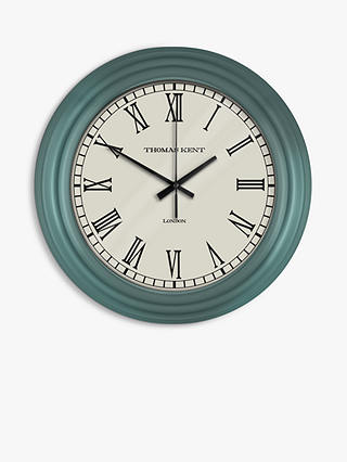 Thomas Kent Roman Numerals Wall Clock, Dia.35cm, Evergreen