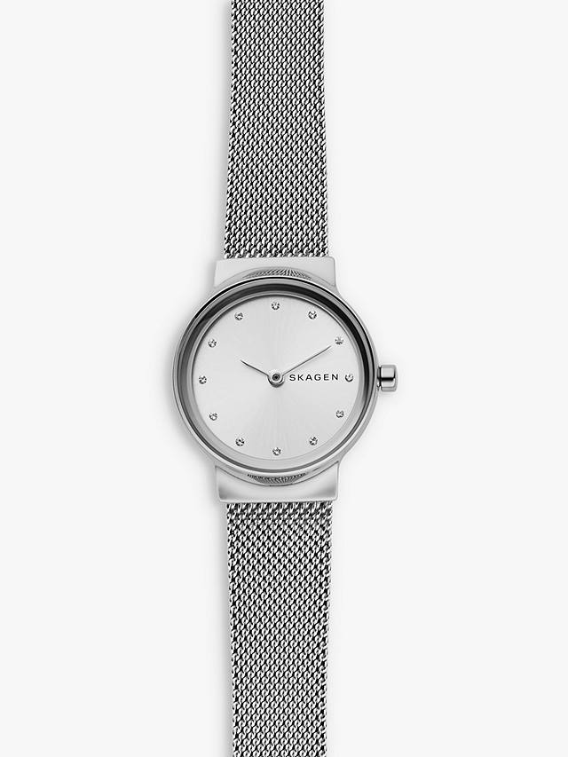 Skagen Women's Freja Bracelet Strap Watch, Silver/White Skw2715