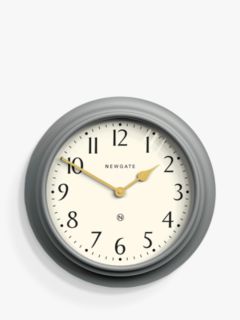 Newgate Clocks Westhampton Large Analogue Wall Clock, 50cm, Posh Grey