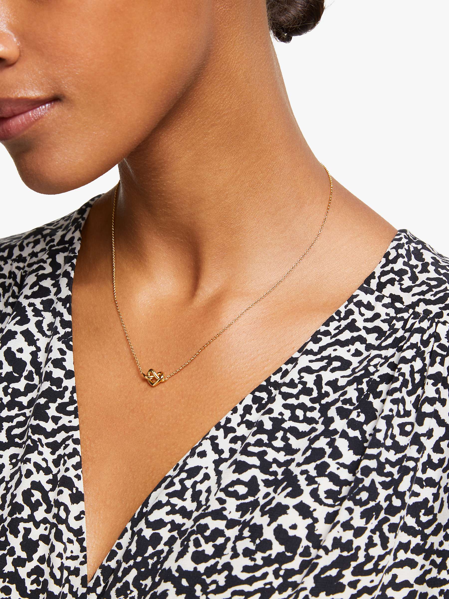 Buy kate spade new york Loves Me Knot Heart Pendant Necklace Online at johnlewis.com