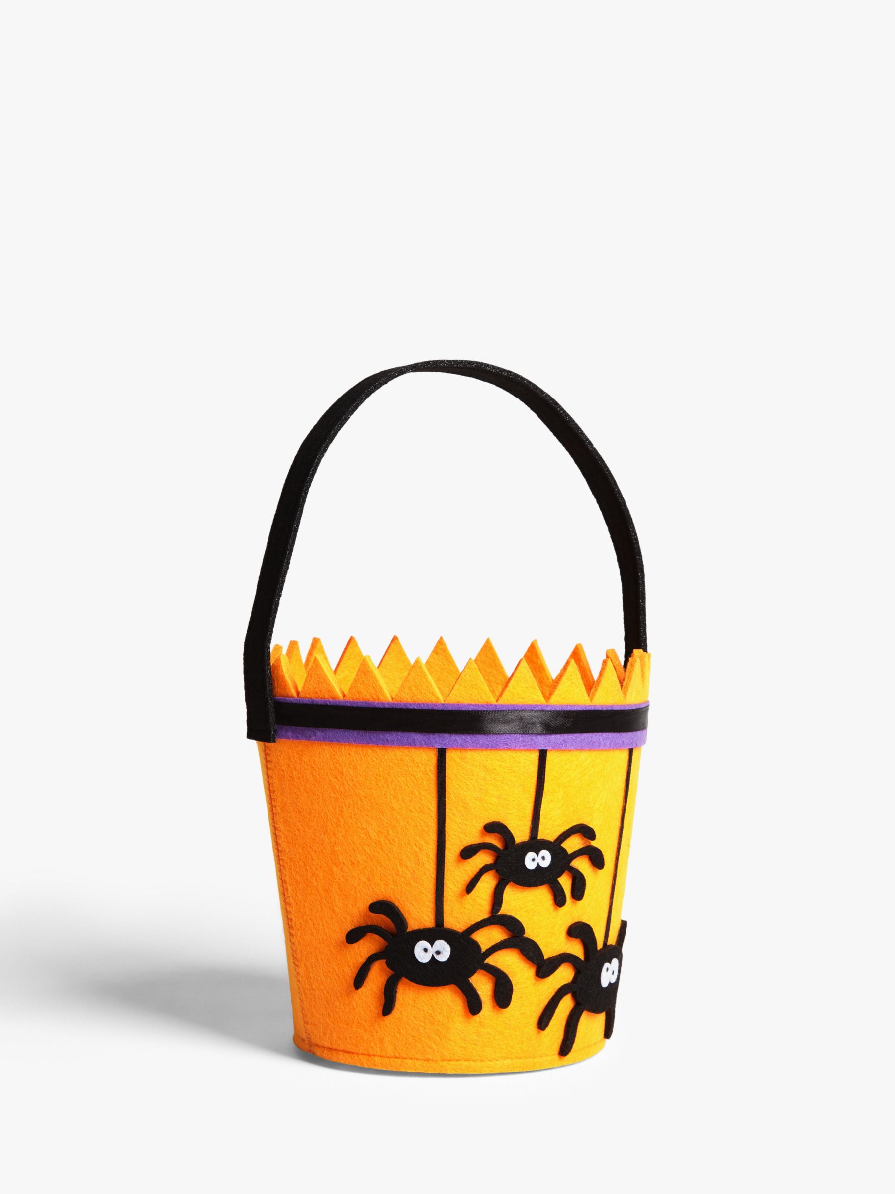 John Lewis & Partners Halloween Spider Felt Bucket