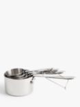John Lewis & Partners Professional Nesting Stainless Steel Measuring Cups, Set of 4